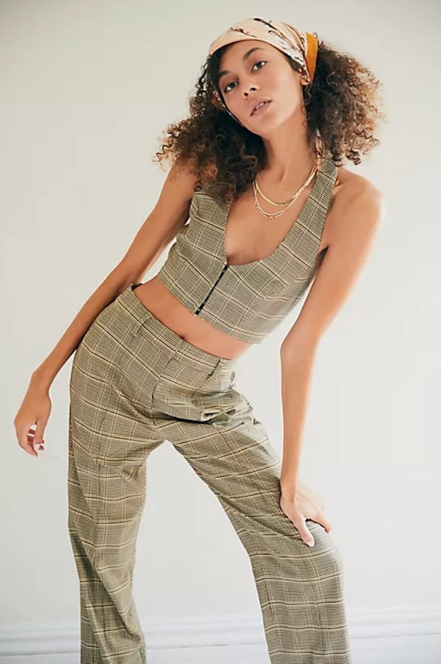 Hansen & Gretel | Plaid Halter Top from Gabe and Belucci Set M